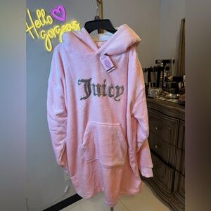 Juicy Couture Pink Fleece Hoodie